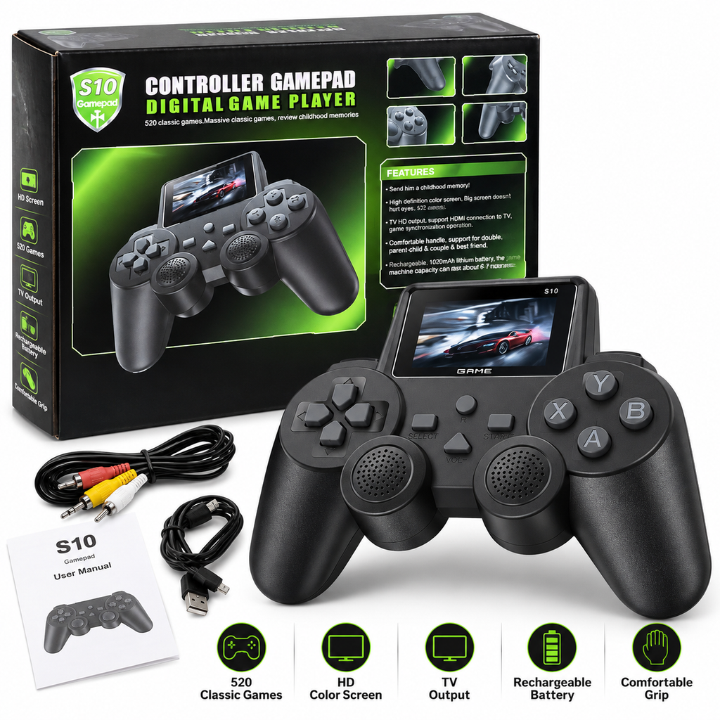 S10 controller gamepad with inbuilt games 🎮😍