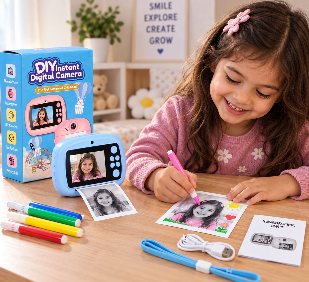 DIY Instant Camera included camera roll and sketches! 📸😍
