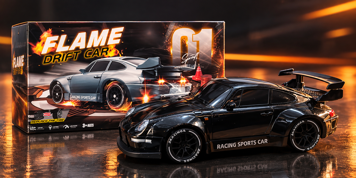 Flame PORSCHE RC Drift car, App controlled. 😍