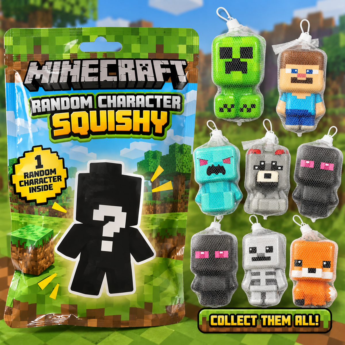 Minecraft Character Squishy!😍 (random character)