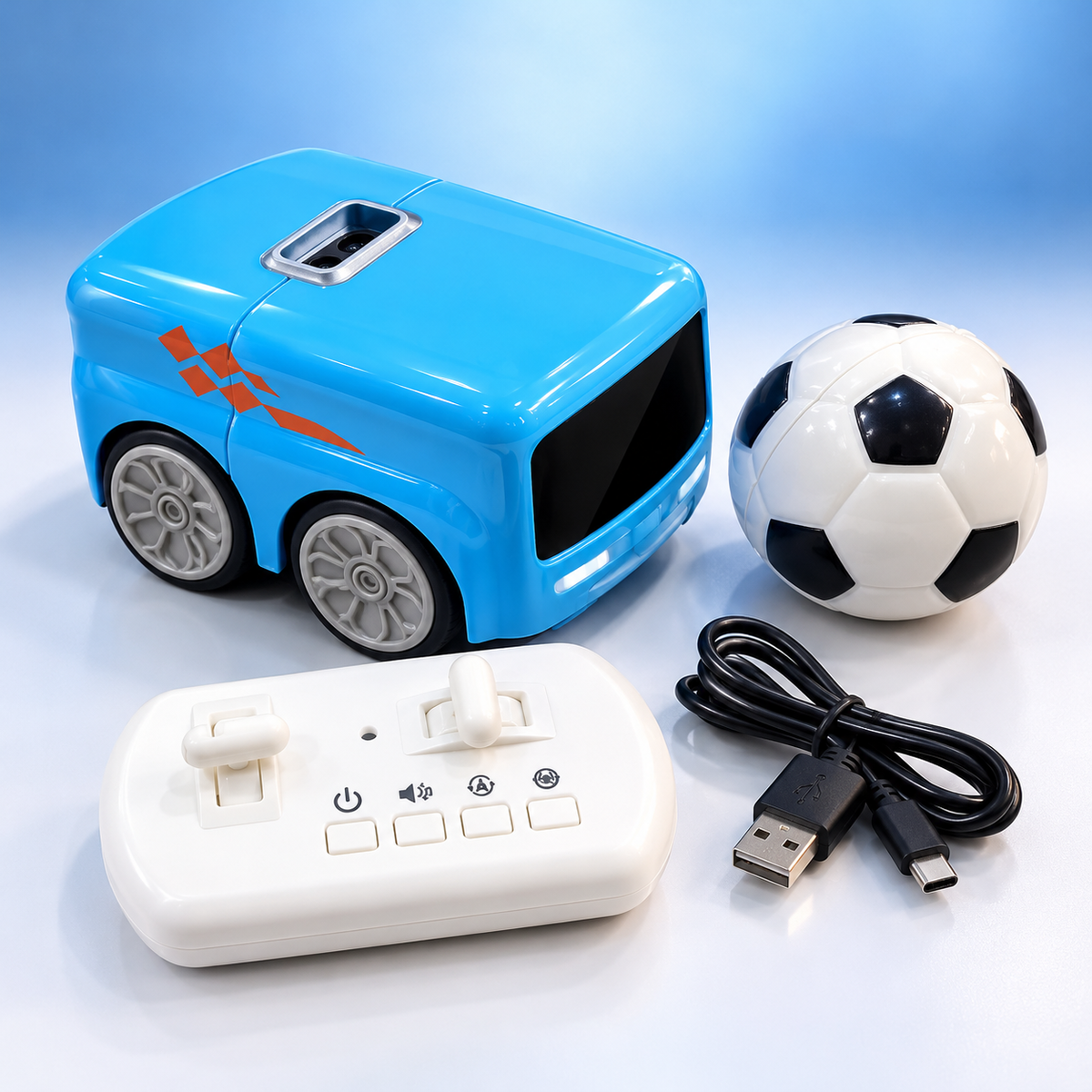 FOLLOW ME RC BUS!😍 with football!😍