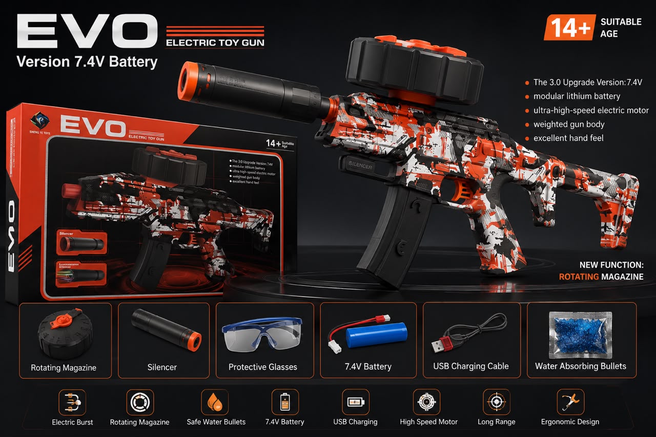 Evo gun water bomb gun!