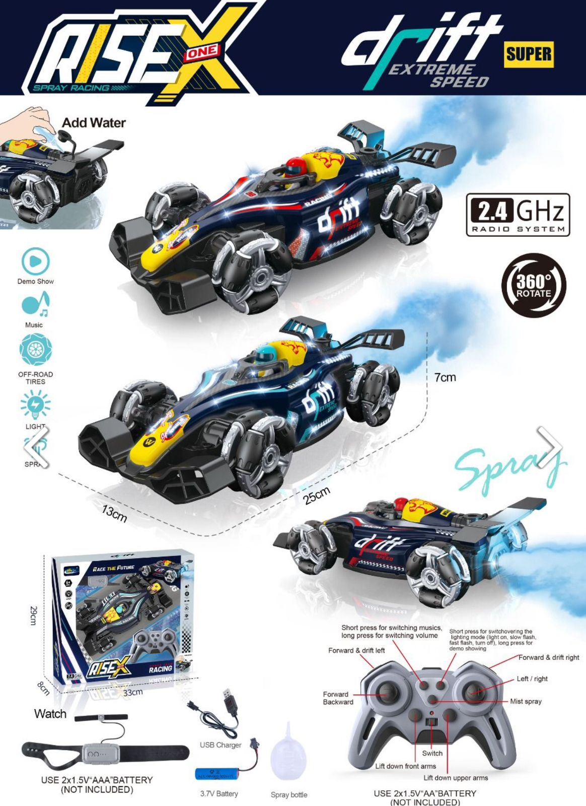 RC F1 stunt car