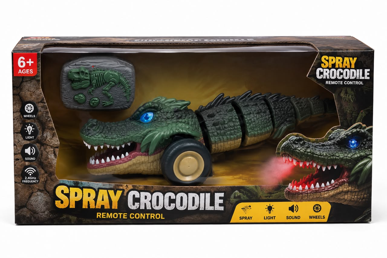 RC Crocodile with remote