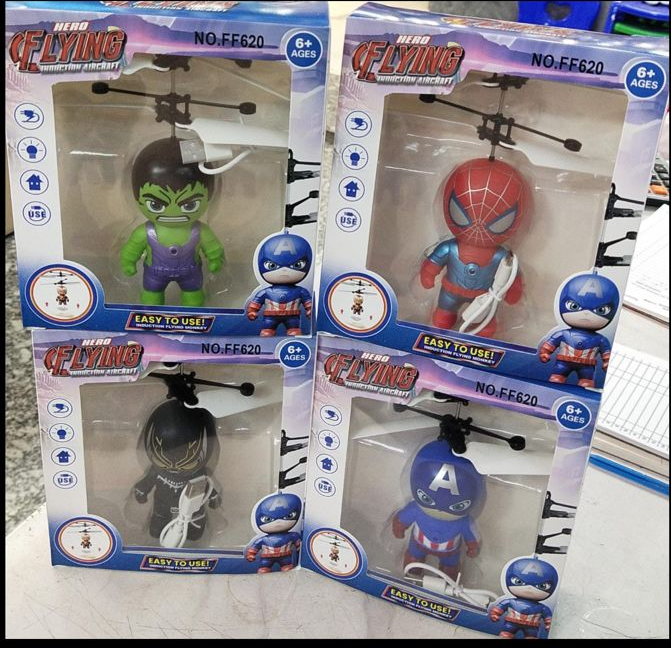 Chargeable Avenger character works with motion senser, (Random character from Avengers)
