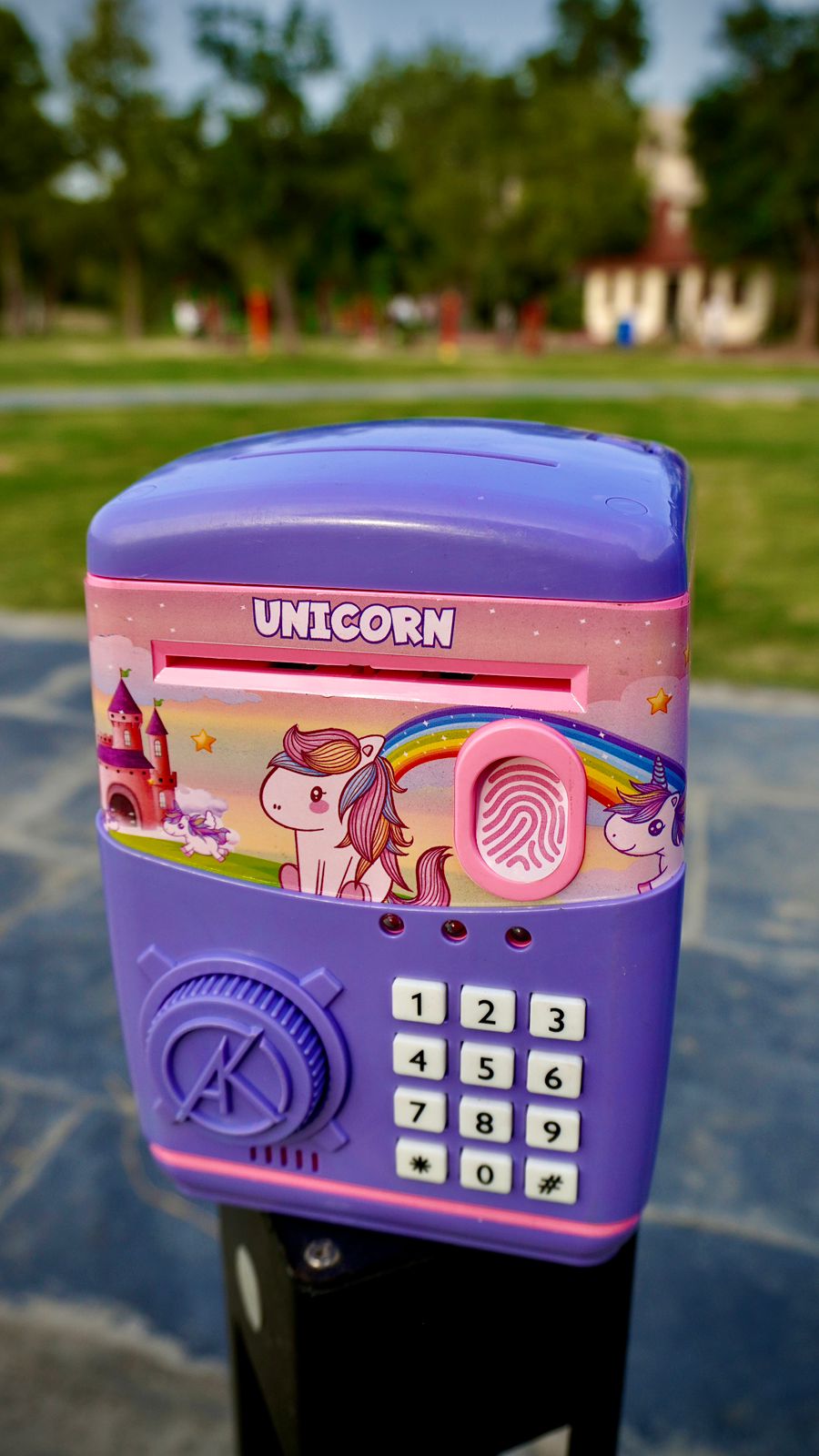 Finger print Piggy bank ATM