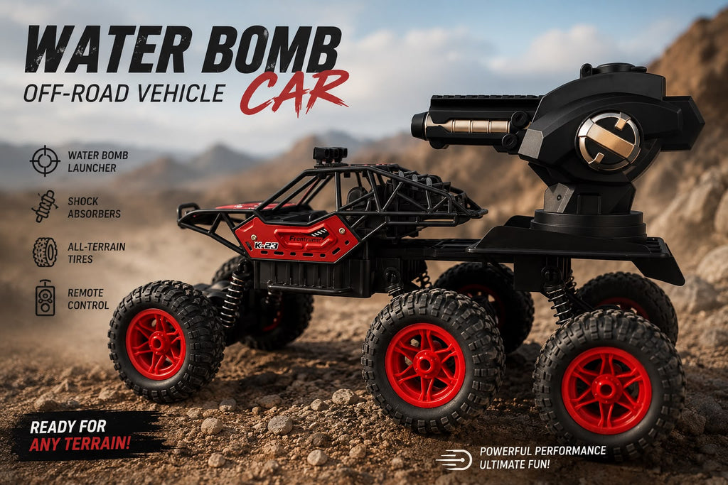 Water bomb shooter, off road Vehicle