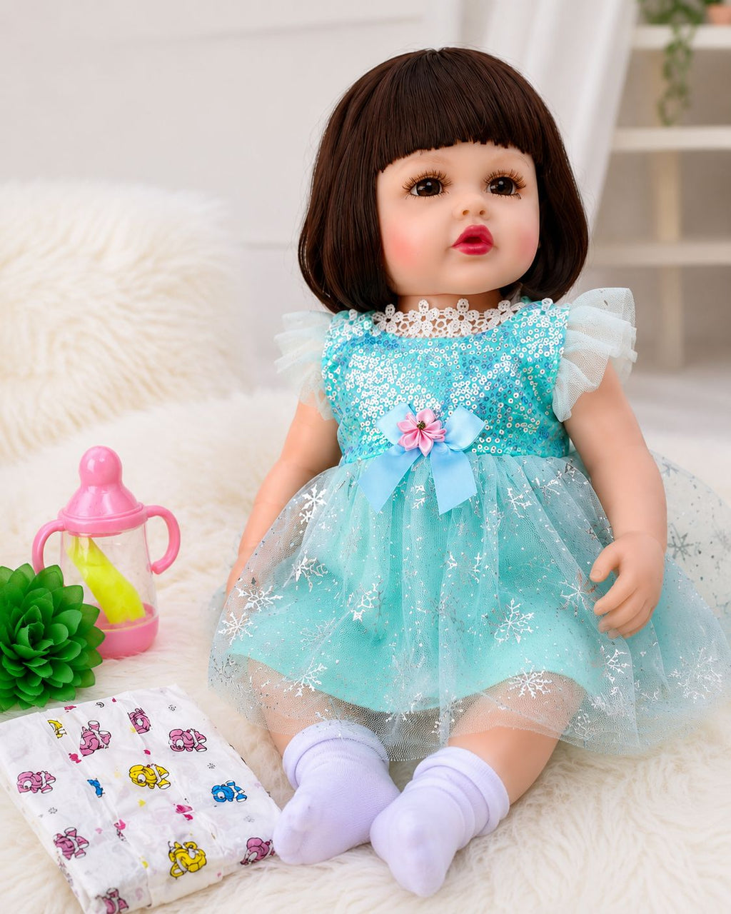Real like Silicon doll with birth certificate!