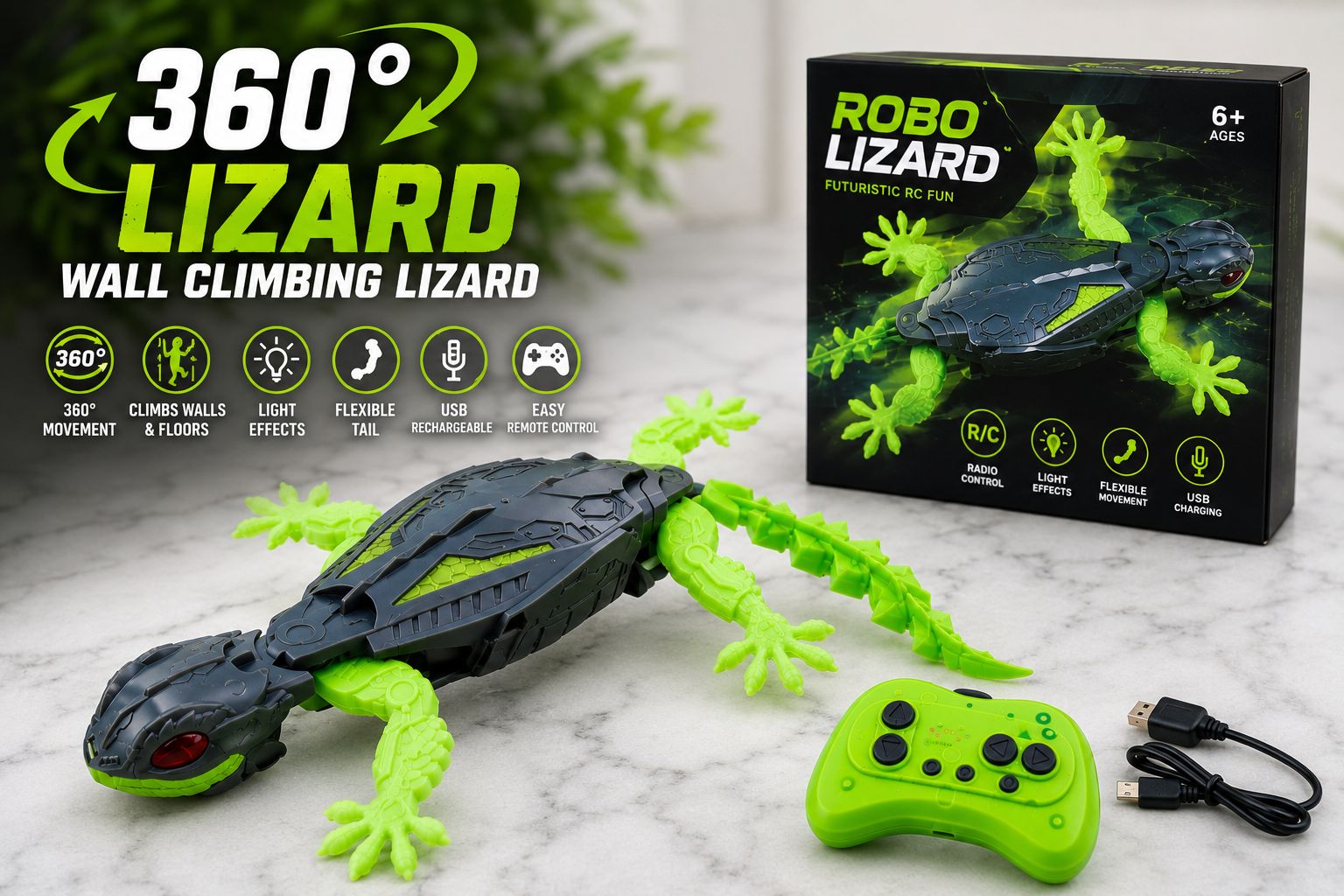 360 Degree RC wall lizard