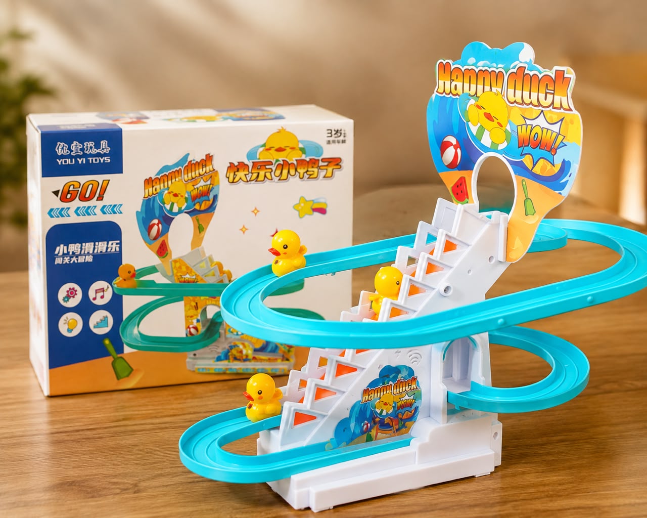 Happy duck track toy with music 
Price 499Rs