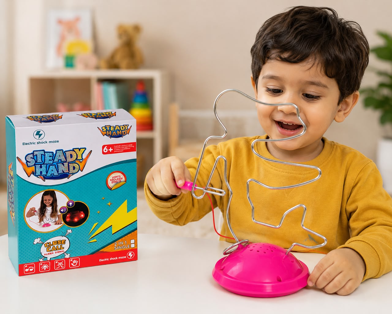 Steady hand game with only music for fun
Price 499Rs