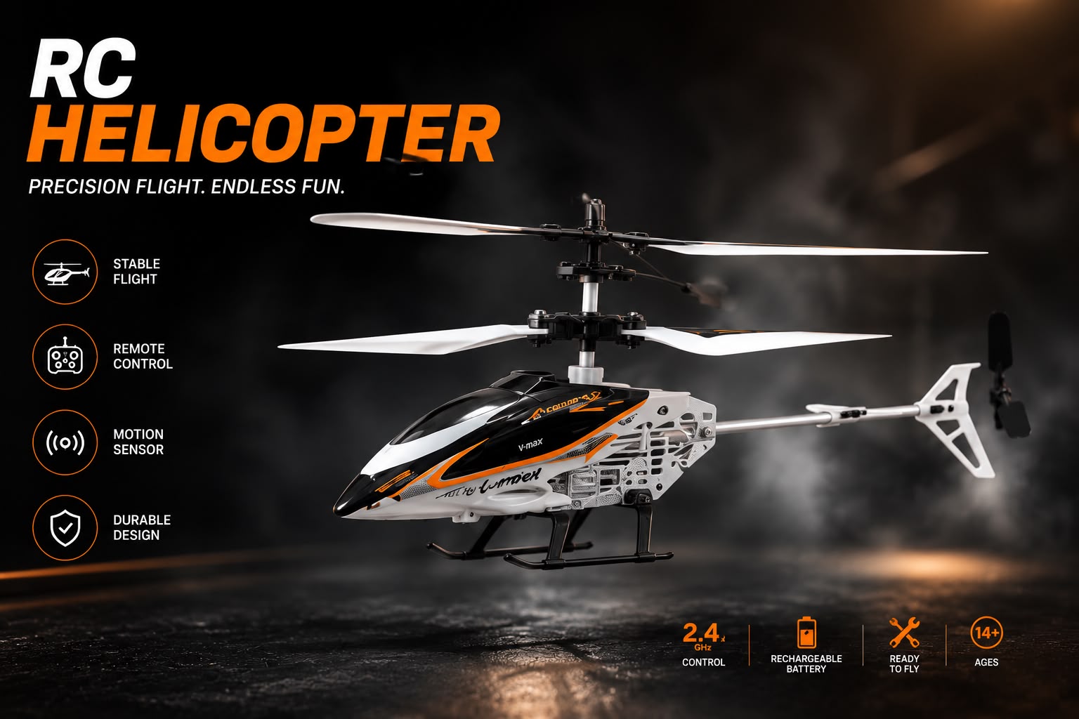 RC HELICOPTER UNBREAKABLE BODY