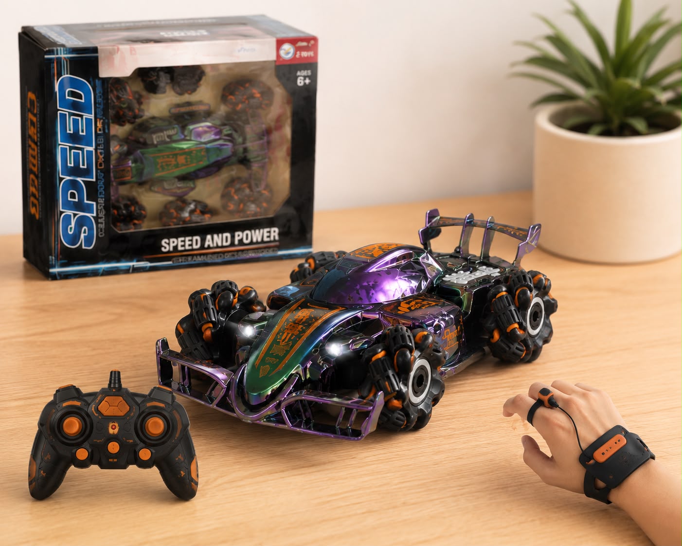 RC CAR WITH SMOKE AND HAND SENSOR!