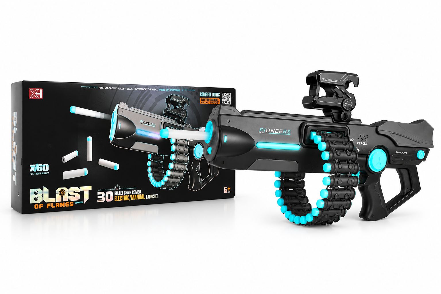 Automatic Machine gun with Nurf bullets