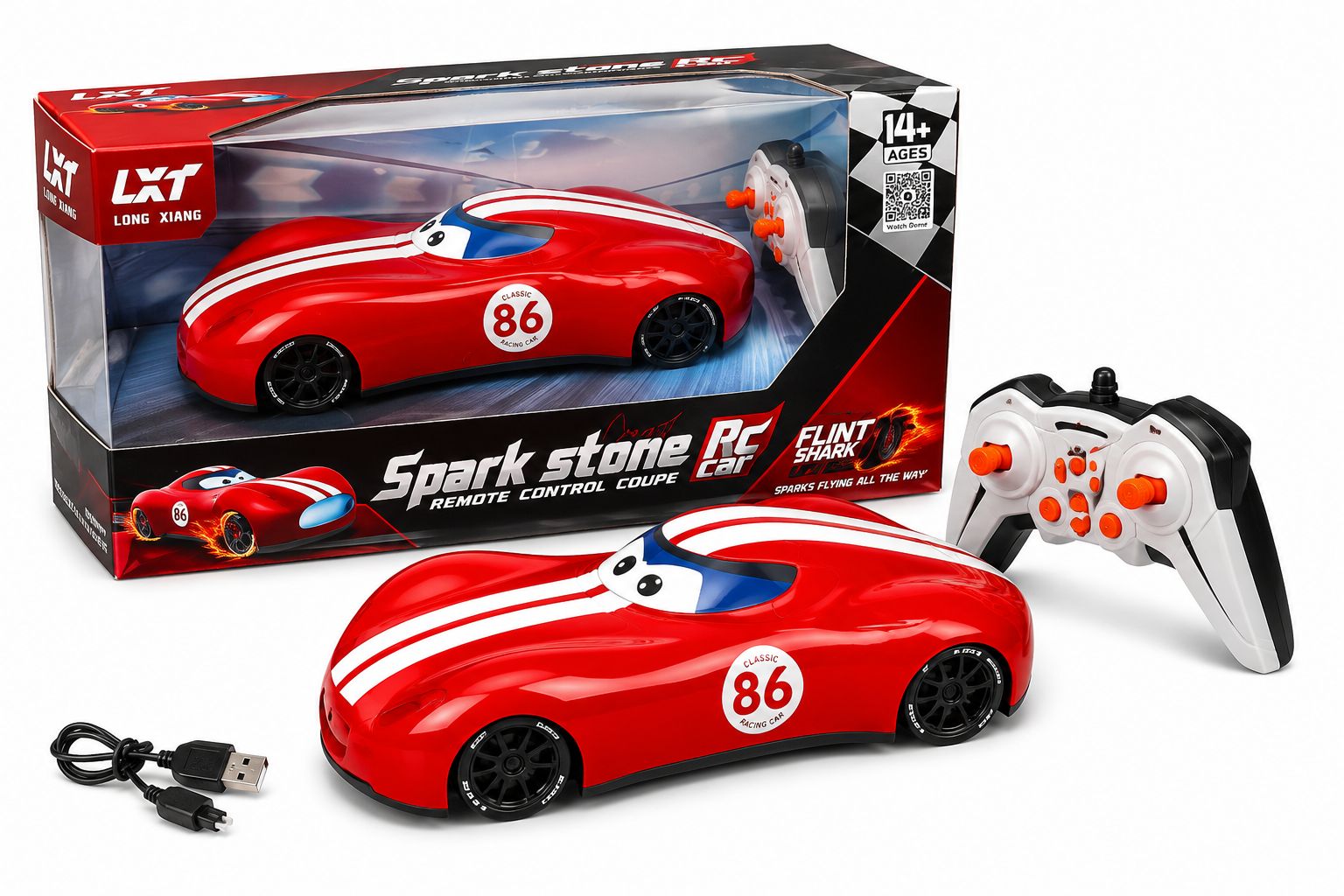 RC Lightning McQueen, spark and drift Car!